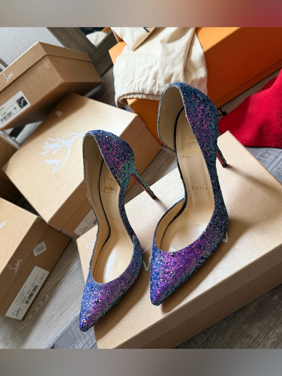 Christian Louboutin Shoes - Christian Louboutin Iriza Glitter 100mm 35 1/2